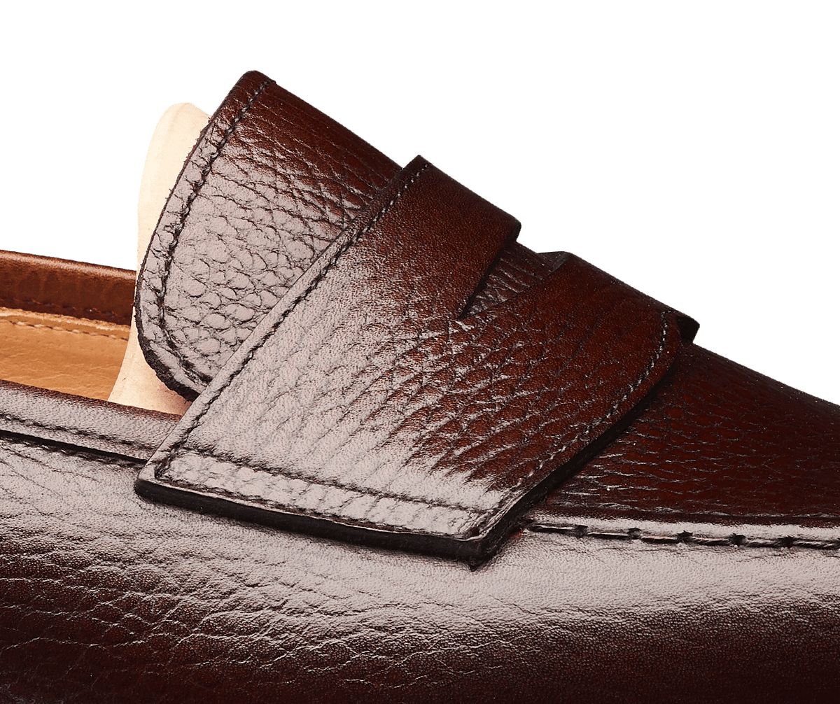 Boston Dark Brown Country Calf Grain