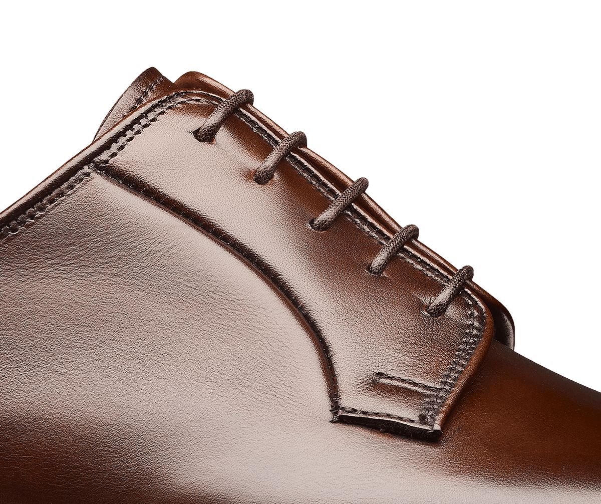 Lanark 3 Dark Brown Burnished Calf