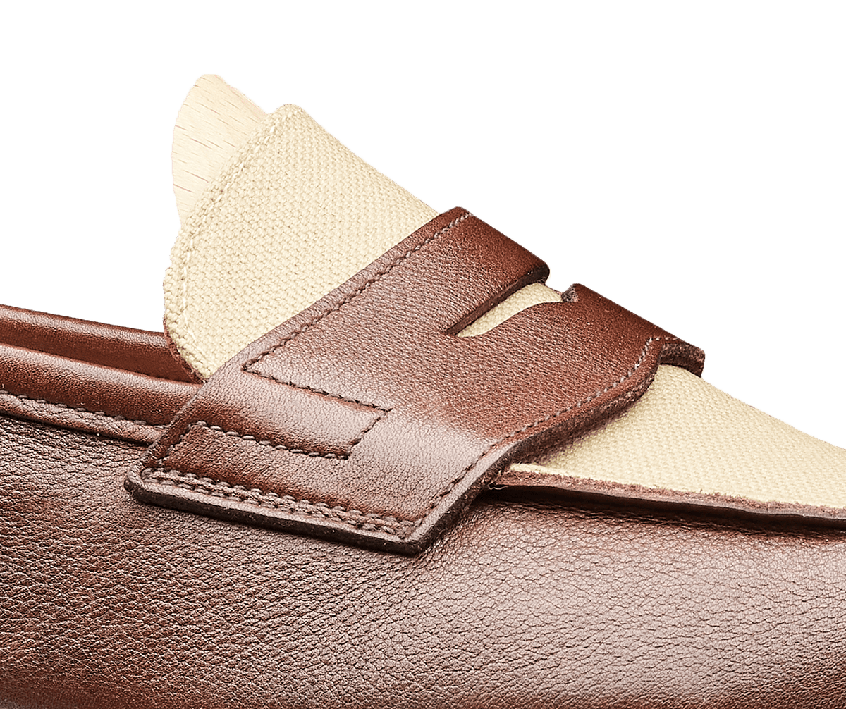 Richmond 2 Walnut Milled Calf & Stone Canvas