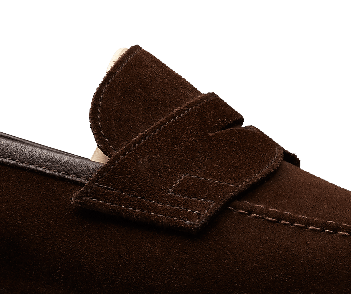 Teign Dark Brown Suede