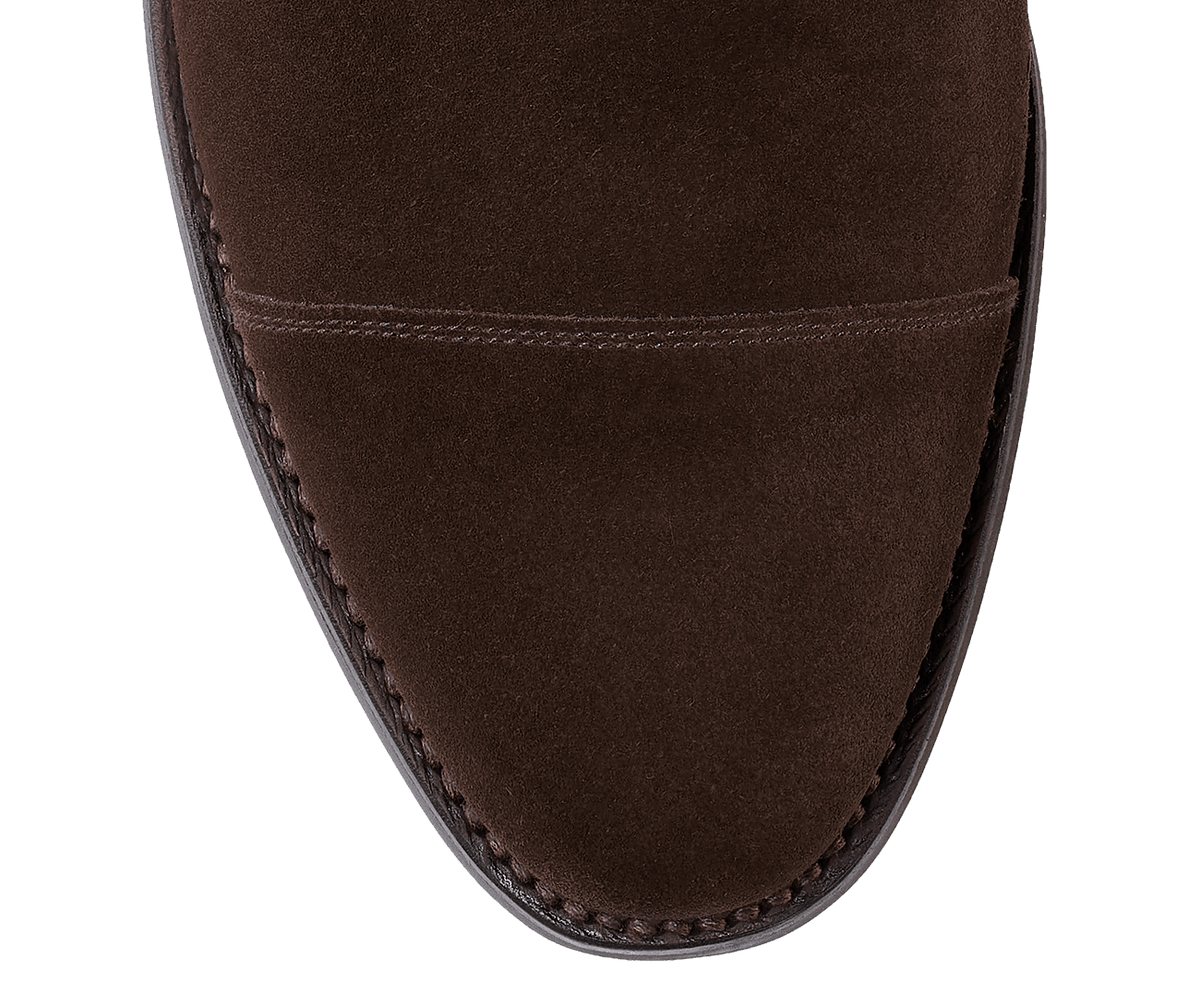 Lowndes 4 Double Monk Shoe – Dark Oak Suede | City Sole | Pellevista