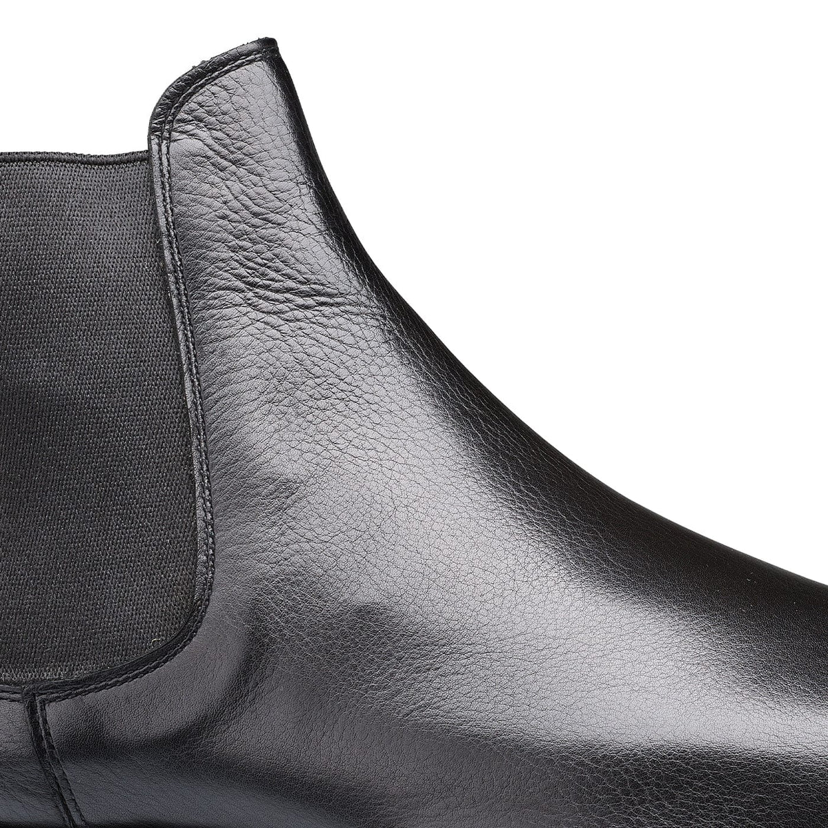 Chelsea 5 Boot – Black Milled Calf Leather | Pellevista