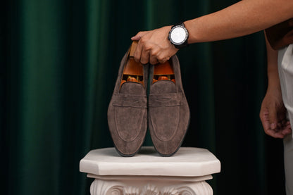 Suede Penny Loafers