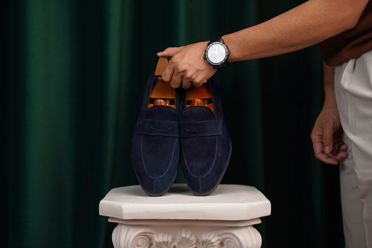 Suede Penny Loafers