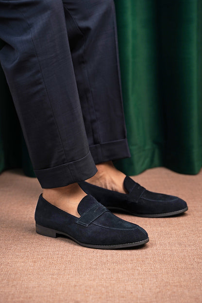 Suede Penny Loafers