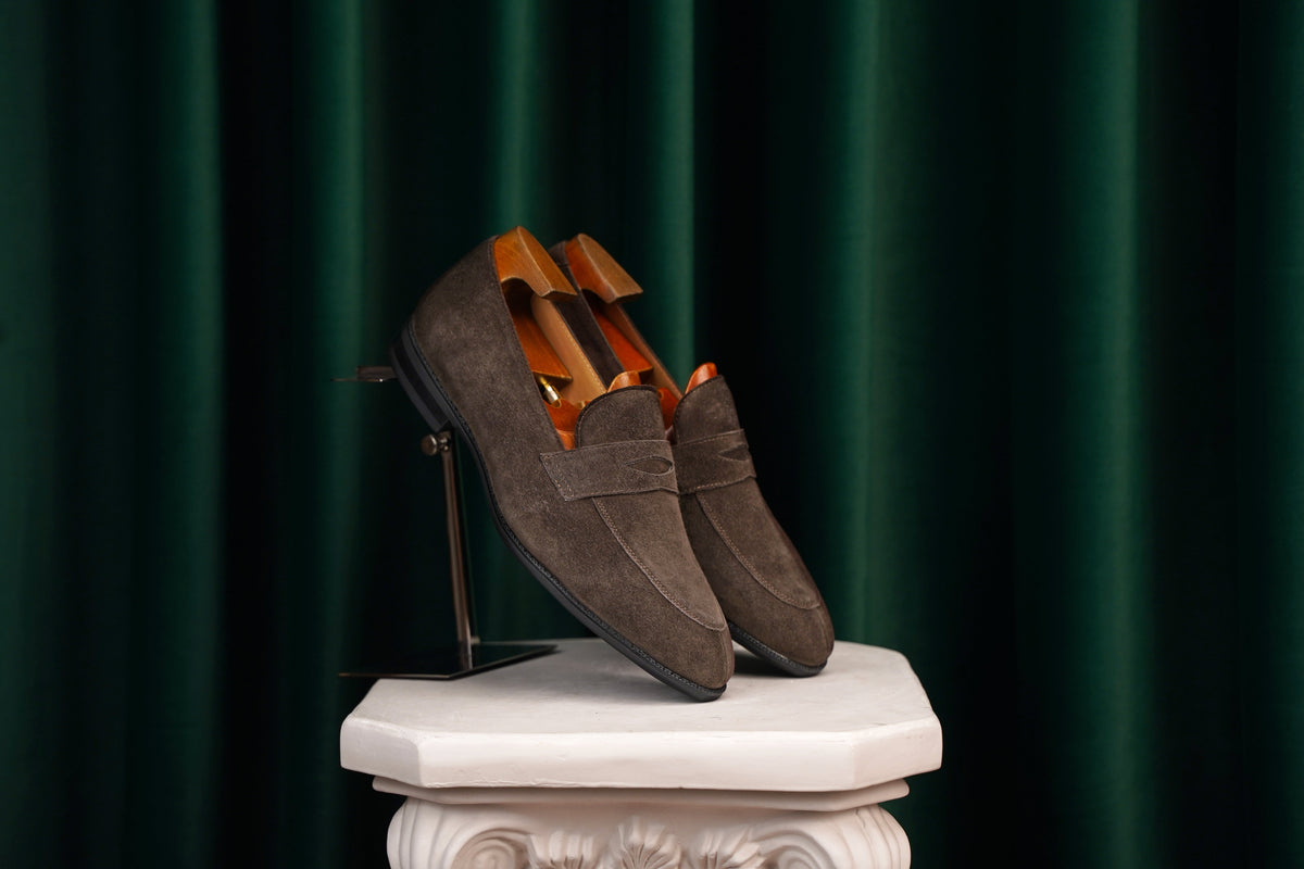 Suede Penny Loafers