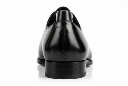 Men's Handmade Black Leather Wholecut Oxford Dress Shoes | PelleVista