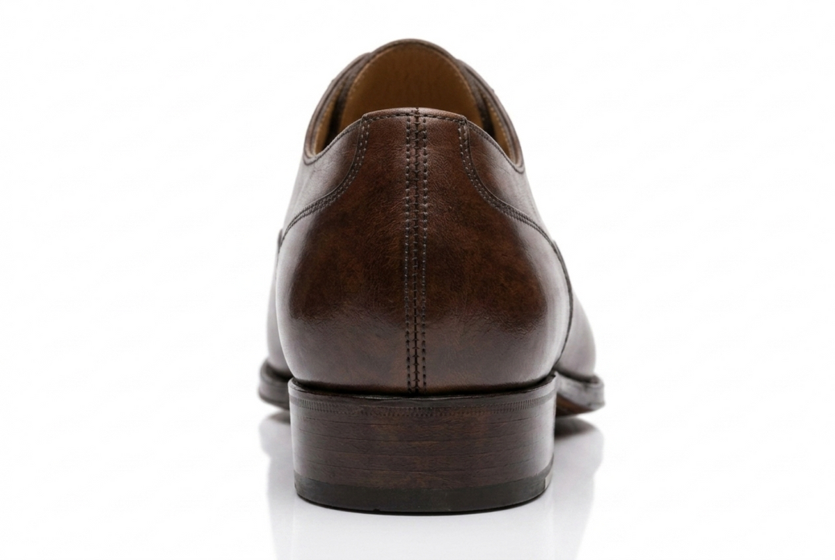 Men's Dark Brown Leather Oxford Shoes — Handmade | PelleVista
