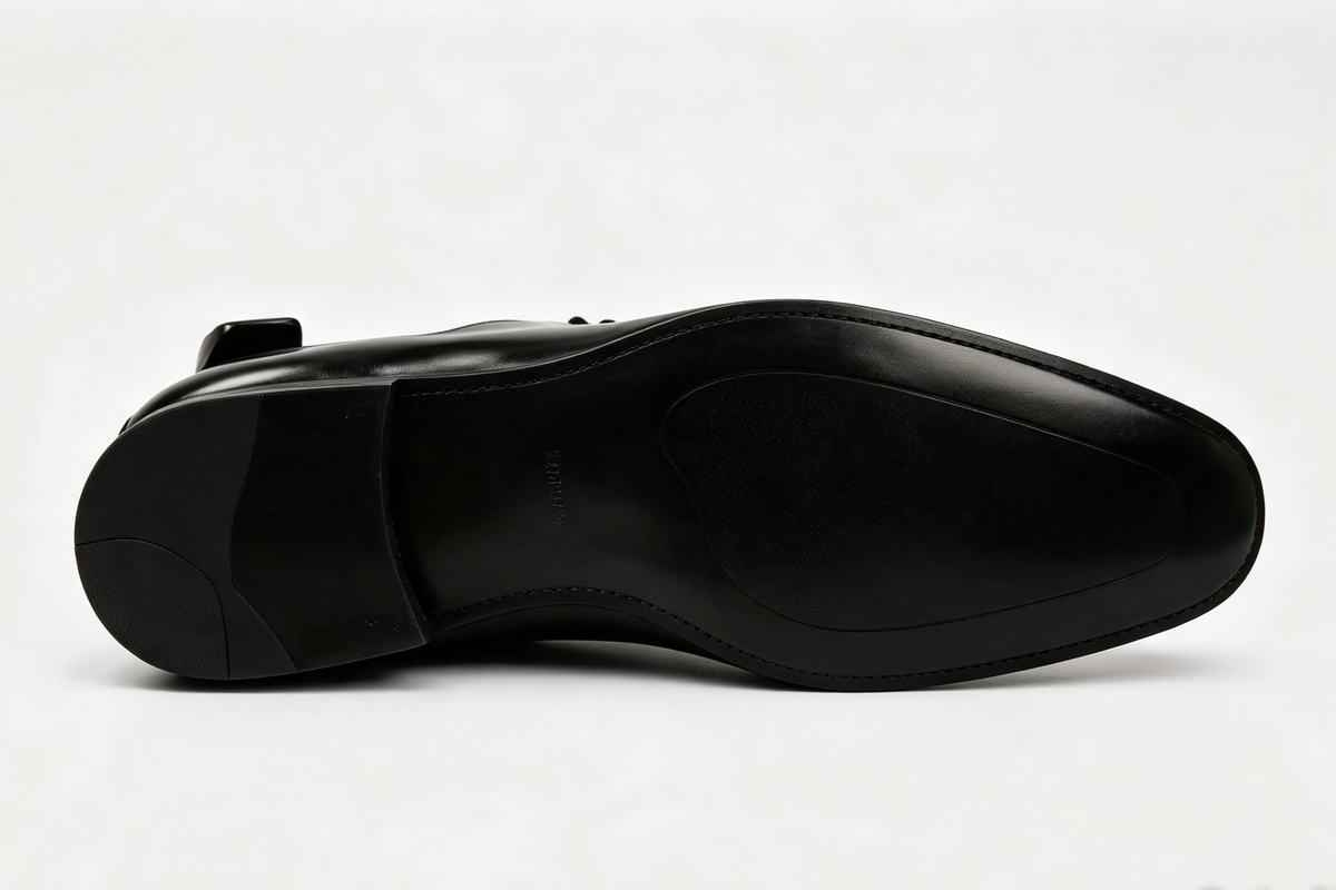 Men's Handmade Black Leather Wholecut Oxford Dress Shoes | PelleVista