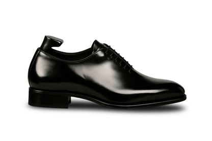 Men's Handmade Black Leather Wholecut Oxford Dress Shoes | PelleVista