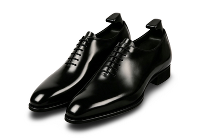 Men's Handmade Black Leather Wholecut Oxford Dress Shoes | PelleVista