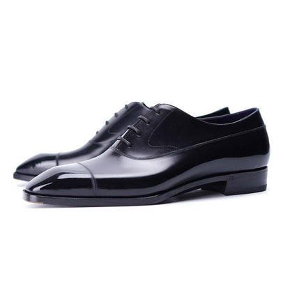 Ilcea Box Calf Balmoral Oxford Shoes#Color_Black