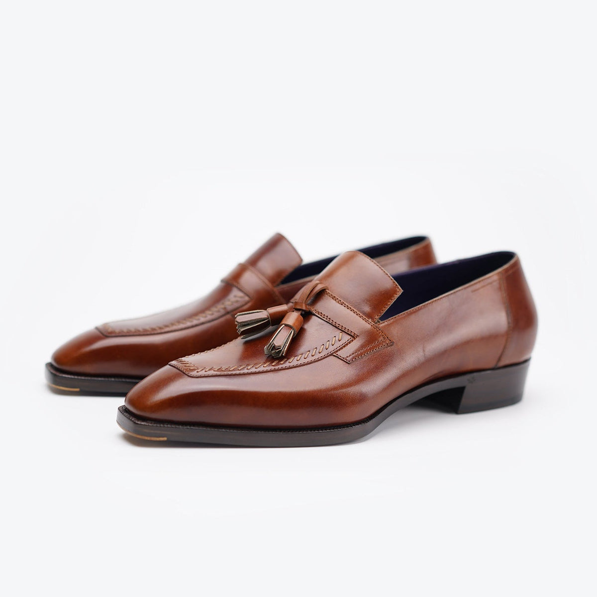 Ilcea Museum Calf Penny Tassel Loafer#Color_Brown