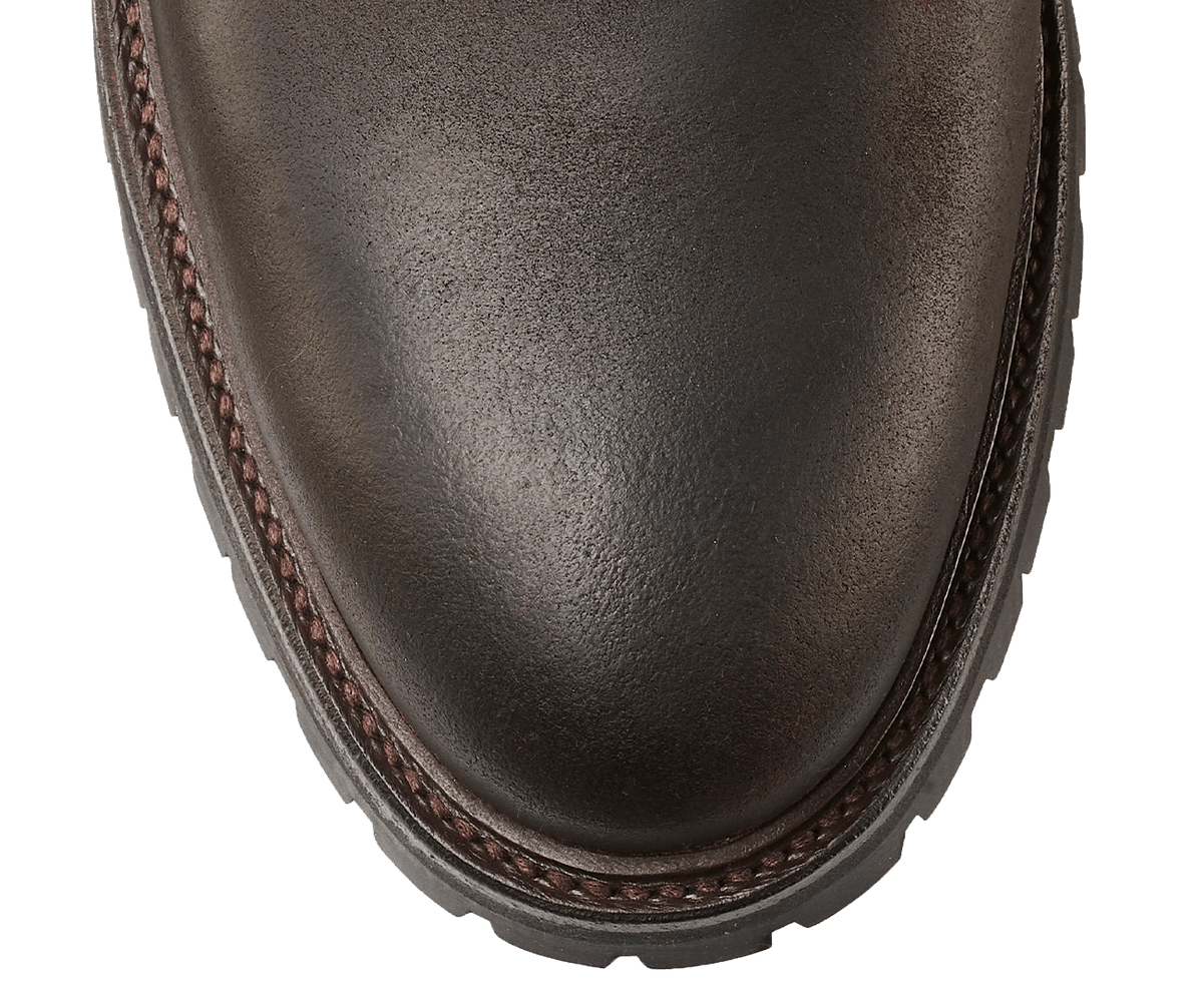 Lanark 3 Dark Brown Rough-Out Suede