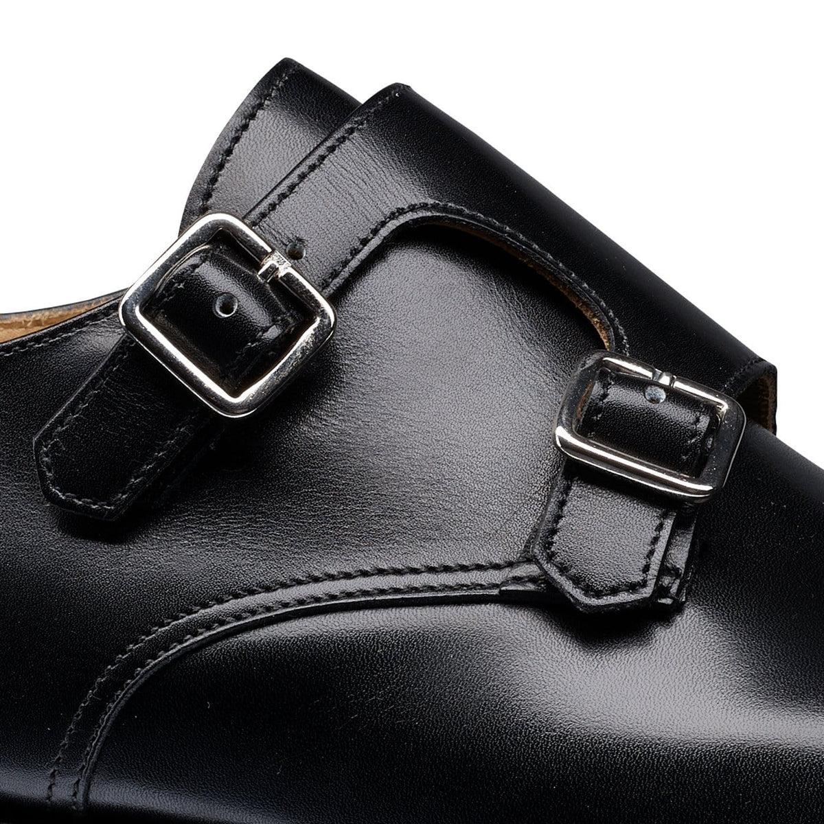 Lowndes Double Monk Shoe – Black Calf Leather | City Sole | Pellevista