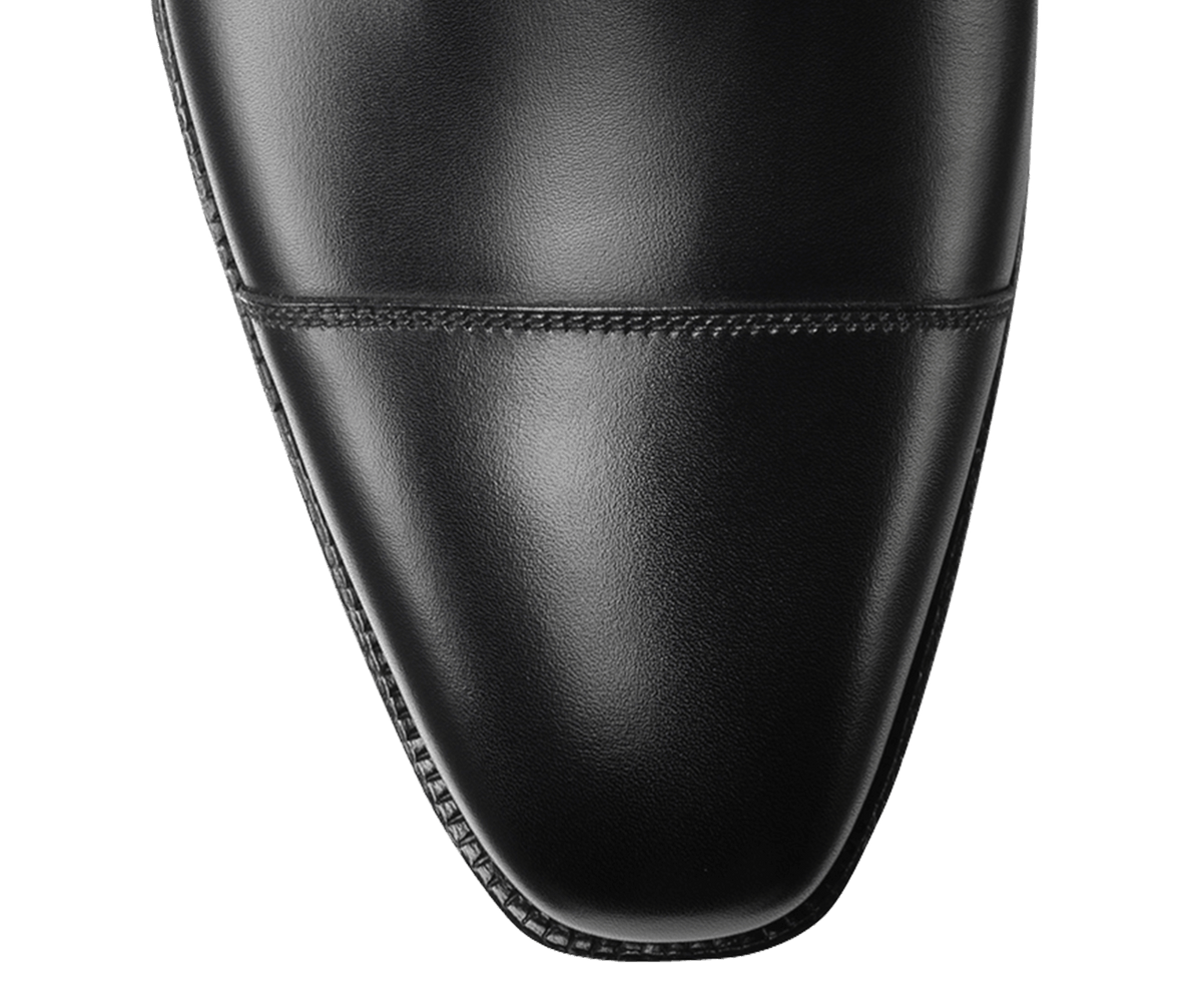 Lowndes Double Monk Shoe – Black Calf Leather | Leather Sole | Pellevista