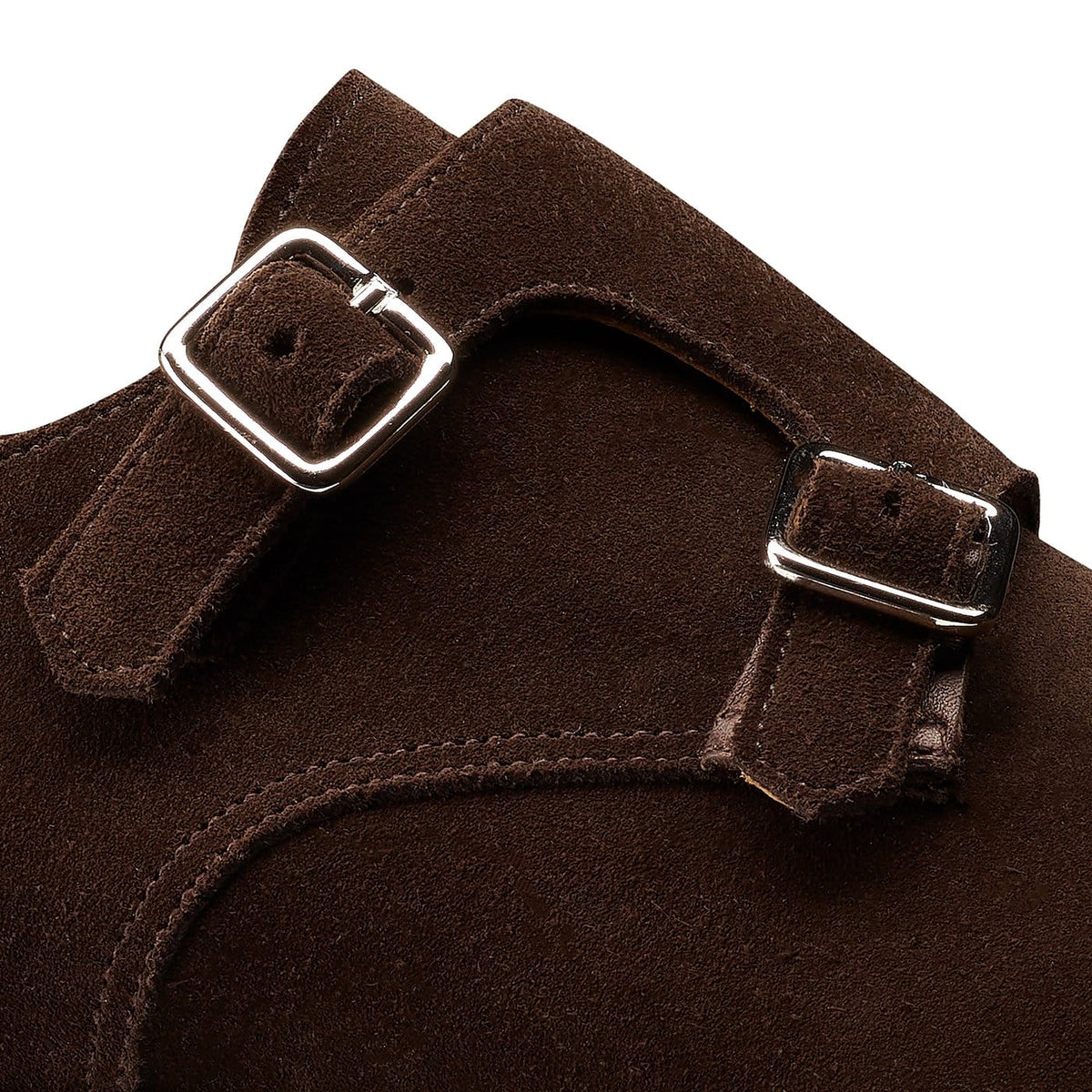 Lowndes 4 Double Monk Shoe – Dark Oak Suede | City Sole | Pellevista