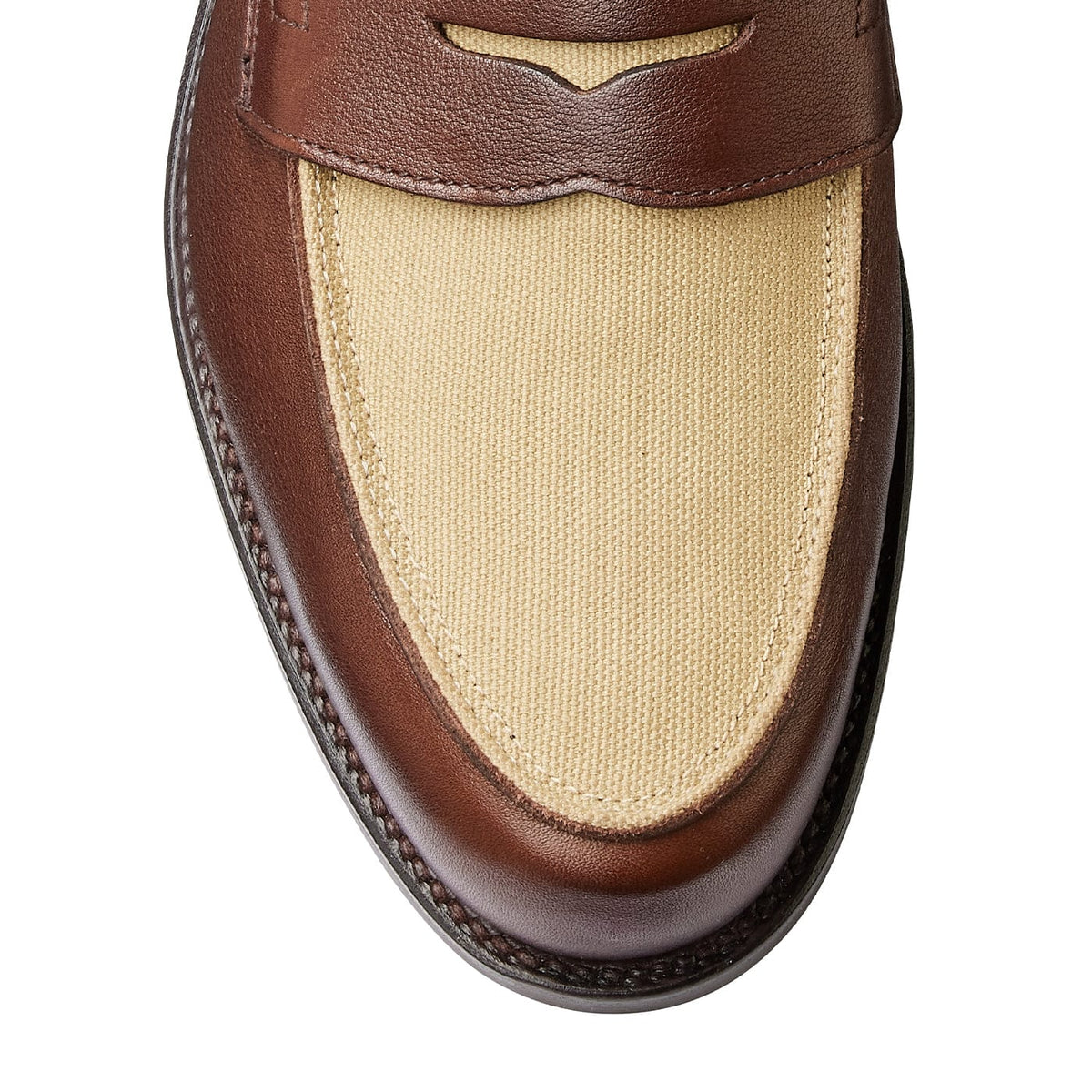 Richmond 2 Walnut Milled Calf & Stone Canvas
