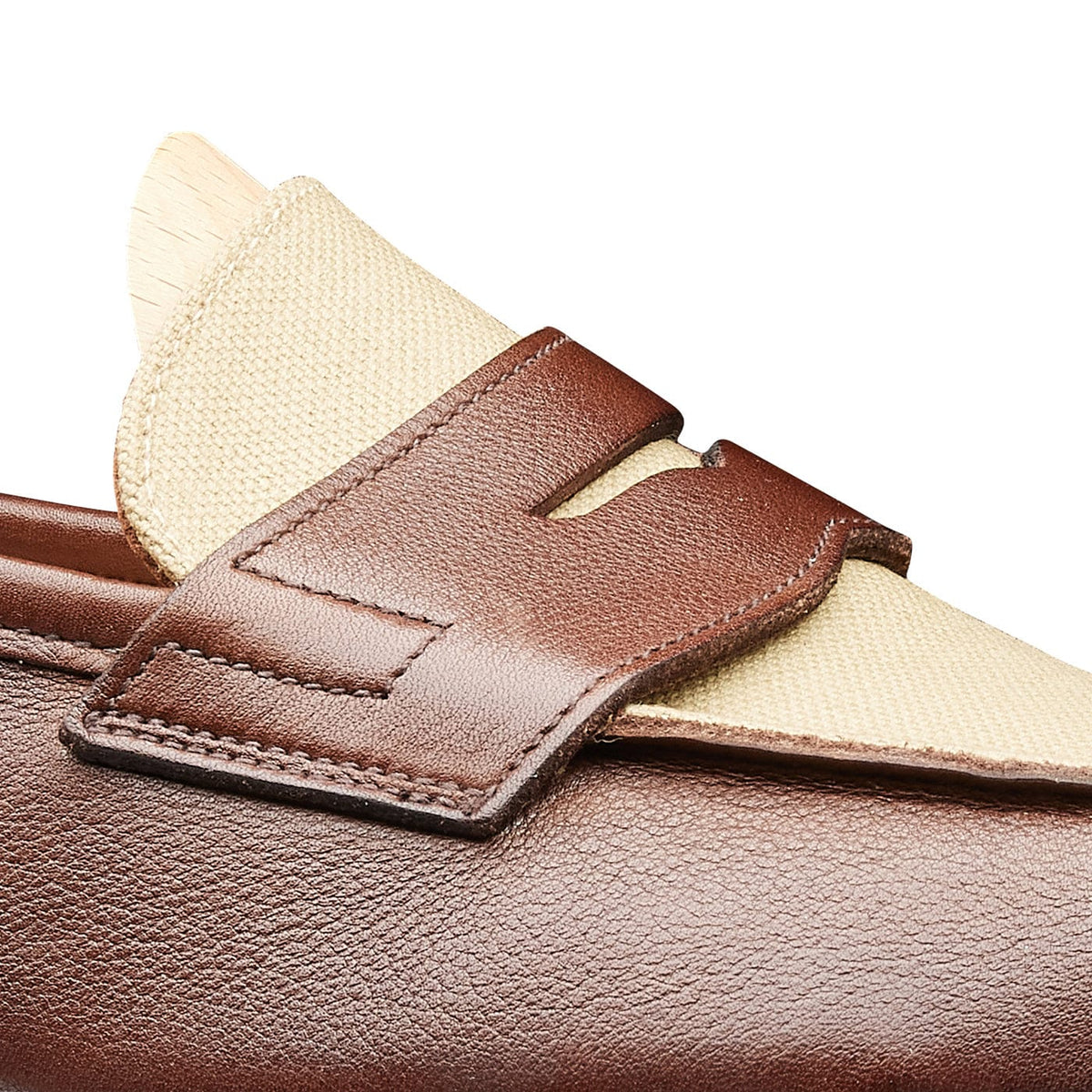 Richmond 2 Walnut Milled Calf & Stone Canvas