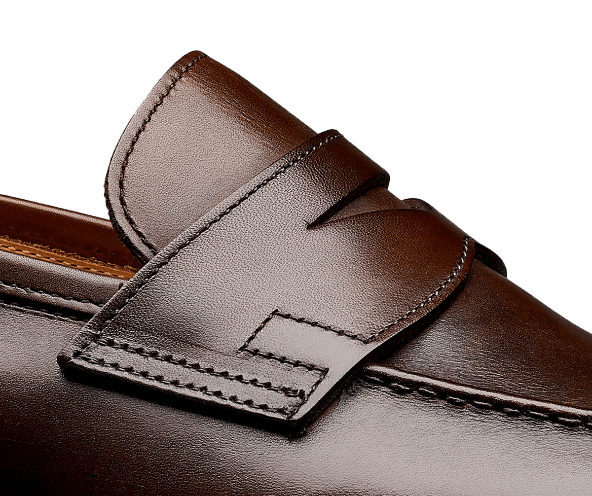 Sydney Dark Brown Burnished Calf