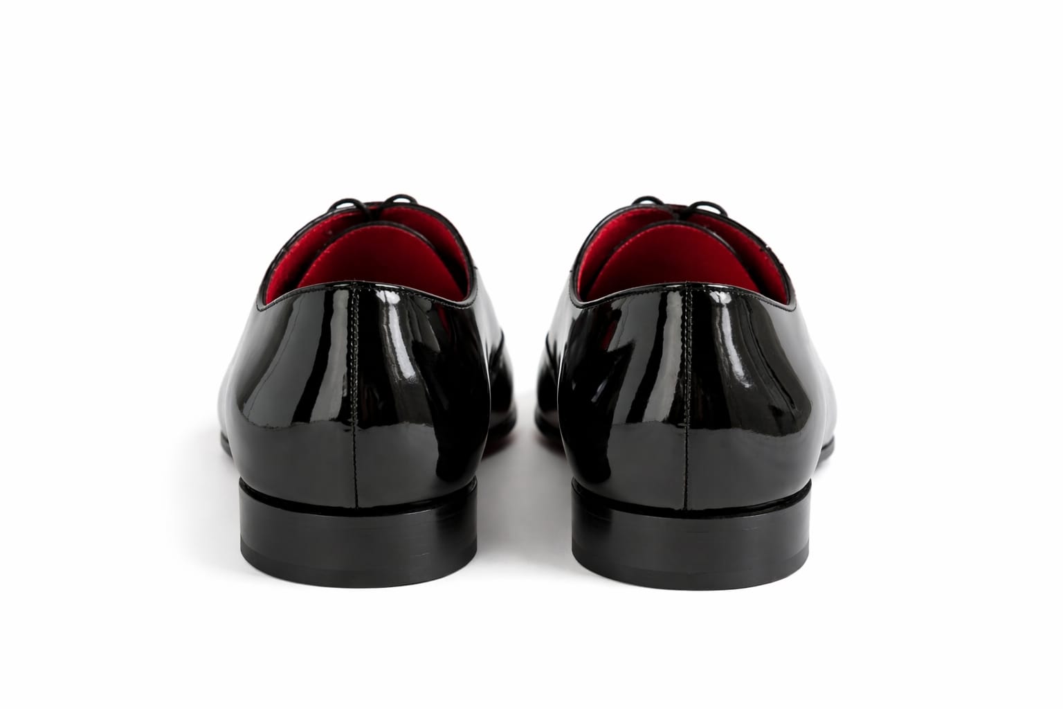 Pellevista Red Sole Patent Leather Oxford Shoes: Glossy Black  Dress Shoes