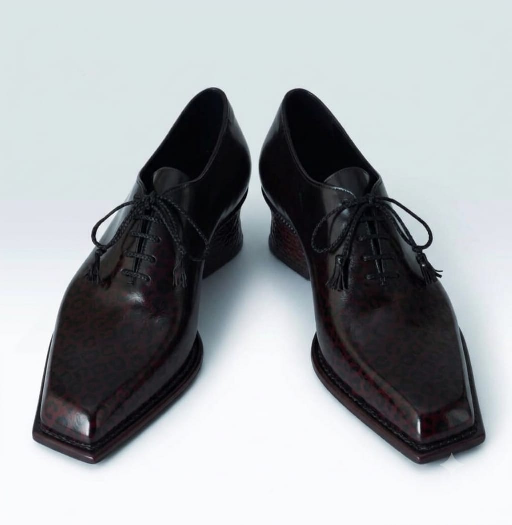 Obsidian Vanguard Men’s Oxblood Leather Oxford Shoes