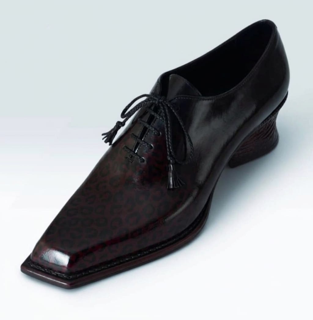Obsidian Vanguard Men’s Oxblood Leather Oxford Shoes